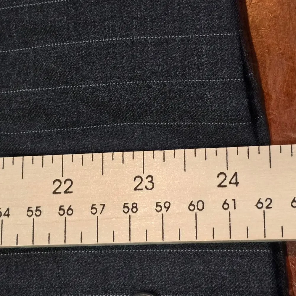 Joseph & Feiss International 100% Wool Charcoal Pinstripe Suit Jacket Blazer
